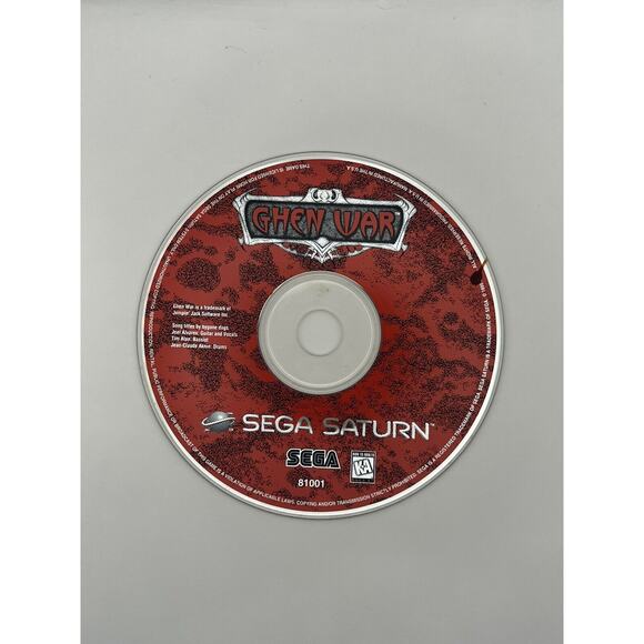Ghen War (Sega Saturn, 1995) Disc Only Tested Works Free Shipping - Picture 1 of 3